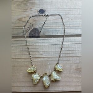 Faux Rock Statement Necklace